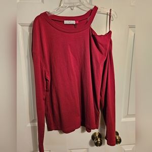 NWT N: Philanthropy Long Sleeve distressed tee
